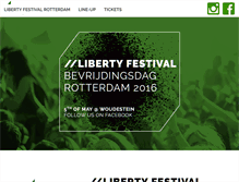 Tablet Screenshot of bevrijdingsfestivalrotterdam.nl